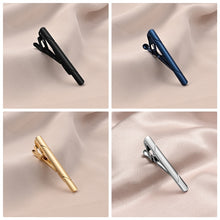 Load image into Gallery viewer, 8 PCS Tie Clip Set With Gift Box Wedding Souvenir Guests Gifts Man Shirt Cufflink Men&#39;s Gift For Husband Luxury Jewelry Business