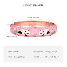 Cargar imagen en el visor de la galería, Enamel Jewelry Animal Bracelets For Women Bangle On Hand Cute Panda Women&#39;s Hand Bracelets Wife Designer Gifts For Christmas