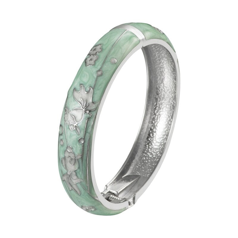 Bangles For Women Bracelet On Hand Goldfish Cloisonne Enamel Jewelry Women's Hand Bracelets Female Bangle Mother's Day Gift Wife