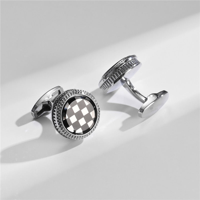 4 Pairs Set CuffLinks For Mens Wedding Guests Gift Souvenirs Man Shirt Cufflink With Gift Box Luxury Jewelry Business Tie Clips