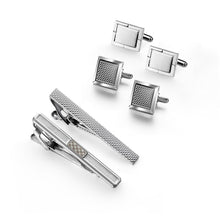 Load image into Gallery viewer, 2 Sets Tie Clips Cufflinks Set With Box Man Shirt Cufflink Wedding Guests Gifts Pisa Ties For Men Luxury Men&#39;s Gift For Husband