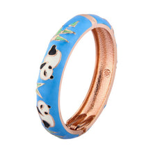 Cargar imagen en el visor de la galería, Enamel Jewelry Animal Bracelets For Women Bangle On Hand Cute Panda Women&#39;s Hand Bracelets Wife Designer Gifts For Christmas