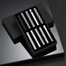 Load image into Gallery viewer, 10 PCS Tie Clips Set With Gift Box Metal Man Shirt Cufflinks Wedding Guests Gifts Men&#39;s Gift For Husband Luxury Jewelry Business