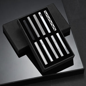 10 PCS Tie Clips Set With Gift Box Metal Man Shirt Cufflinks Wedding Guests Gifts Men's Gift For Husband Luxury Jewelry Business