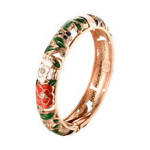 Load image into Gallery viewer, Floral Enamel Bracelets For Women Bangle On Hand Hawaiian Cloisonne India African Jewelry Women&#39;s Hand Bracelets Designer Gifts