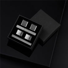 Load image into Gallery viewer, 2 Sets Tie Clips Cufflinks Set With Box Man Shirt Cufflink Wedding Guests Gifts Pisa Ties For Men Luxury Men&#39;s Gift For Husband