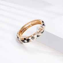Cargar imagen en el visor de la galería, UJOY Bracelet Cloisonne Jewelry Fashion Opening Hinged Bangles Crafted Enamel Flower