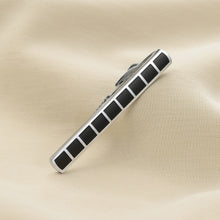 Load image into Gallery viewer, UJOY Tie Clips for Men, 4 Pcs Tie Bars Pinch Clip Set Silver Black 2.3 Inches Business Shirt Necktie Parts