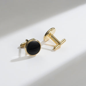 UJOY Mens Mother of Pearl Cufflinks and Studs Tuxedo Bottons Set Presentation Box Business Dress Parts for Wedding Party