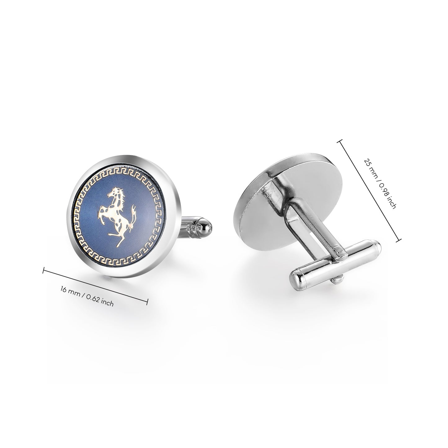 UJOY Men's Jewelry Novelty Cufflinks for Tuxedo Shirts for Weddings, Business, Dinner Horse Design