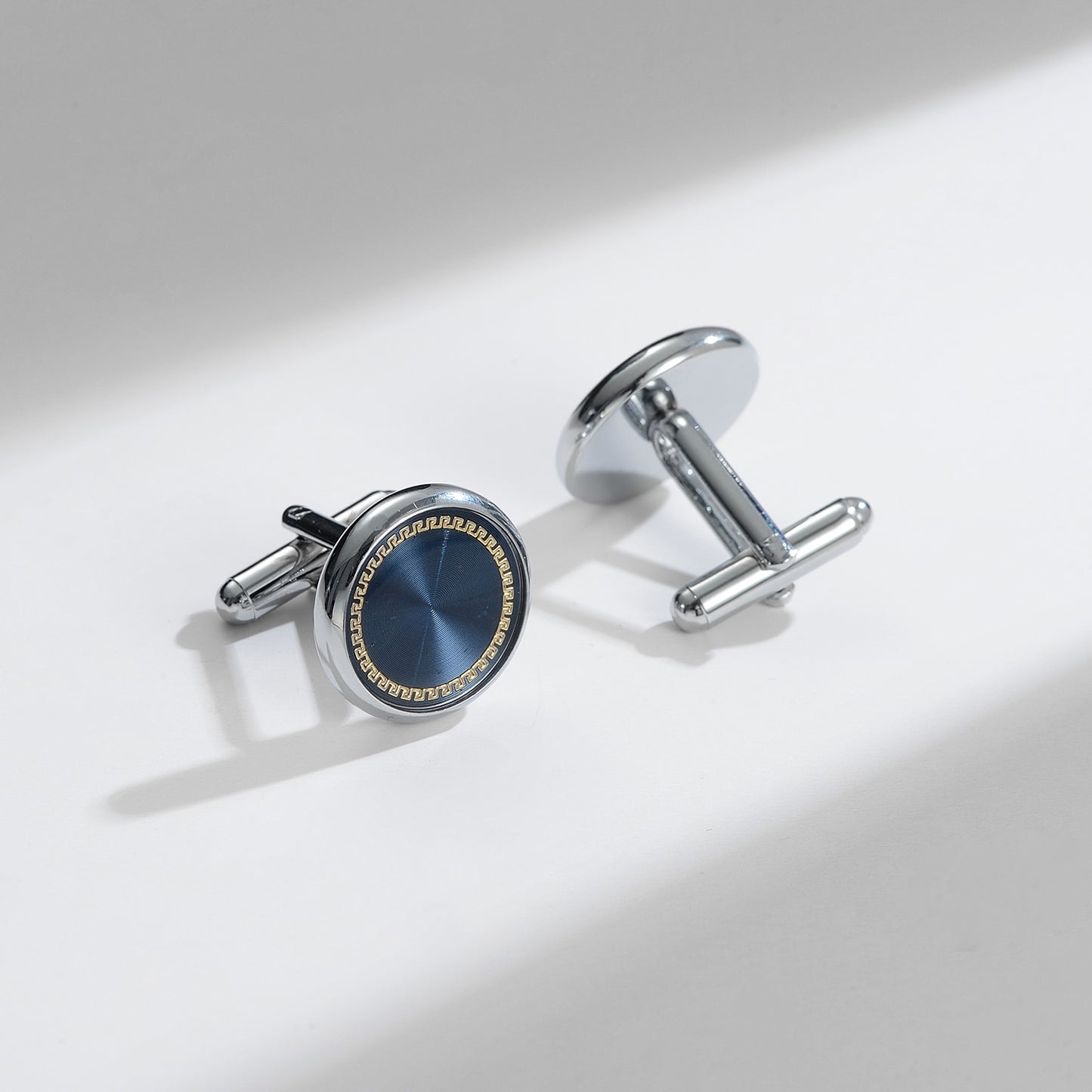 UJOY Cufflinks and Studs Set Blanks Shirt Tuxedo Buttons Packed in Cufflink Box for Men
