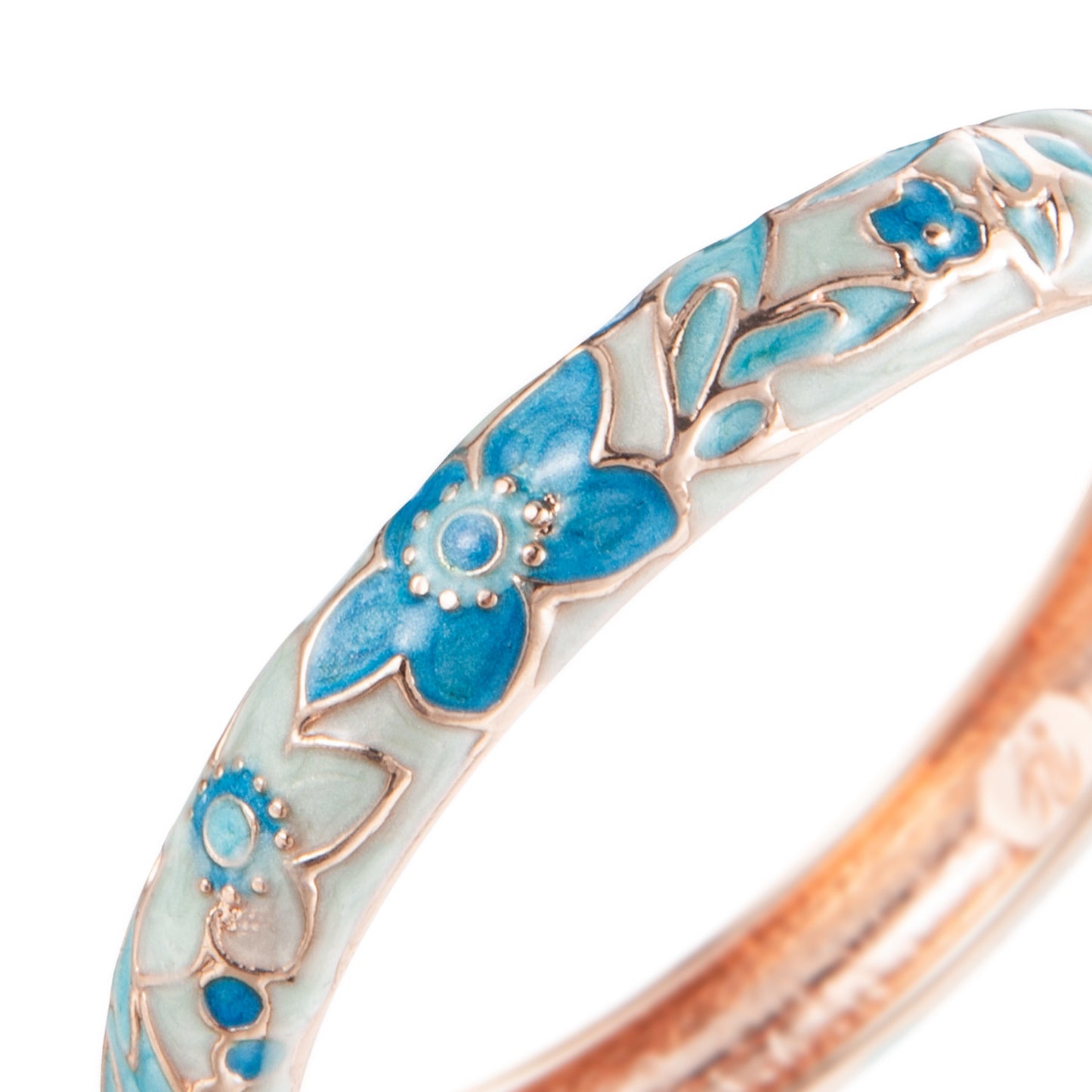 UJOY Bracelet Cloisonne Jewelry Fashion Opening Hinged Bangles Crafted Enamel Flower