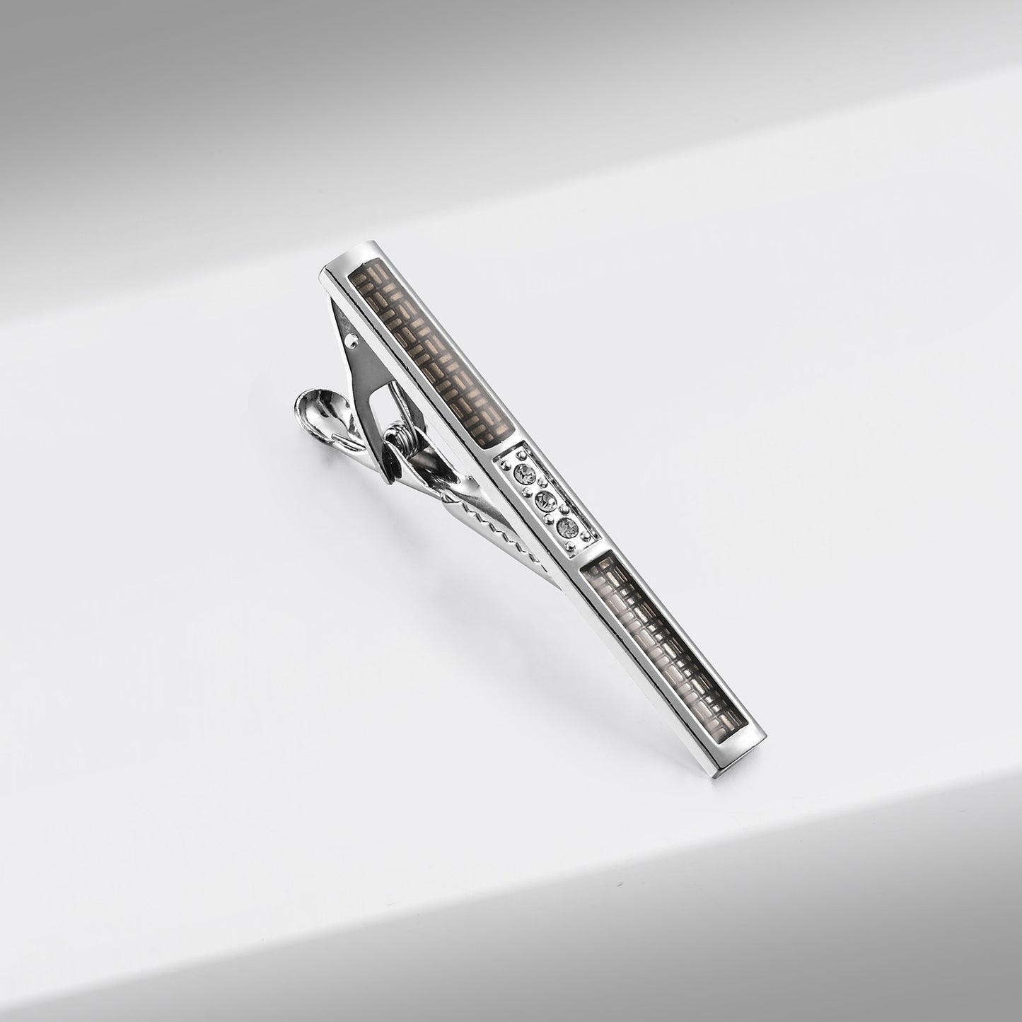 UJOY Skinny Tie Clips Silver Necktie Shirts Bar Pins Box Packed Gift for Men