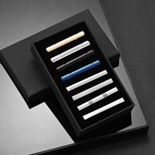 Cargar imagen en el visor de la galería, UJOY Tie Clips for Men, 8 Pcs Tie Bars Pinch Clip Colorful Set 2.3 Inches Business Shirt Necktie Parts