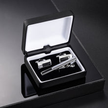 Load image into Gallery viewer, UJOY Cufflinks and Studs Set Blanks Shirt Tuxedo Buttons Packed in Cufflink Box for Men