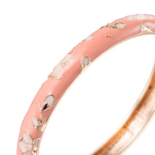 Cargar imagen en el visor de la galería, UJOY Colors Handcraft Jewelry Cloisonne Bracelet Enamel Colorful Flower Spring Hinged Women Bangles