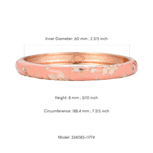UJOY Colors Handcraft Jewelry Cloisonne Bracelet Enamel Colorful Flower Spring Hinged Women Bangles