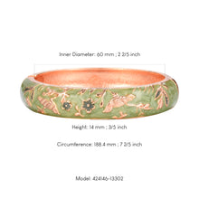 Load image into Gallery viewer, UJOY Colors Handcraft Jewelry Cloisonne Bracelet Enamel Bird Flower Spring Hinged Womens Bangles