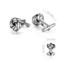 Cargar imagen en el visor de la galería, UJOY Cufflinks and Studs Set Blanks Shirt Tuxedo Buttons Packed in Cufflink Box for Men