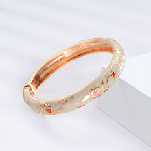 Cargar imagen en el visor de la galería, UJOY Designer Set of Indian Style Cloisonne Bracelets Openable Cuff Enameled Bangles Set Jewelry Gift for Women