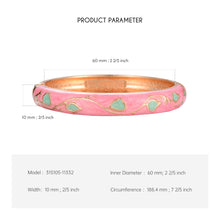 Load image into Gallery viewer, UJOY Vintage Bracelet Cloisonne Women Girls Hinged Bangles Enameled Flowers Bracelets