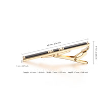 Cargar imagen en el visor de la galería, UJOY Skinny Tie Clips Gold Necktie Shirts Bar Pins Box Packed Gift for Men