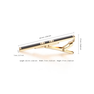 UJOY Skinny Tie Clips Gold Necktie Shirts Bar Pins Box Packed Gift for Men