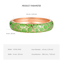 Load image into Gallery viewer, UJOY Colorful Cloisonne Bracelet Jewelry Enamel Handcraft Gold Spring Hinge