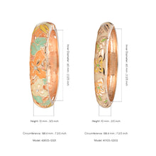 Load image into Gallery viewer, UJOY Fashion Set of Cloisonne Bracelets Gold Plated Butterfly Filigree Enameled Gifts for Women