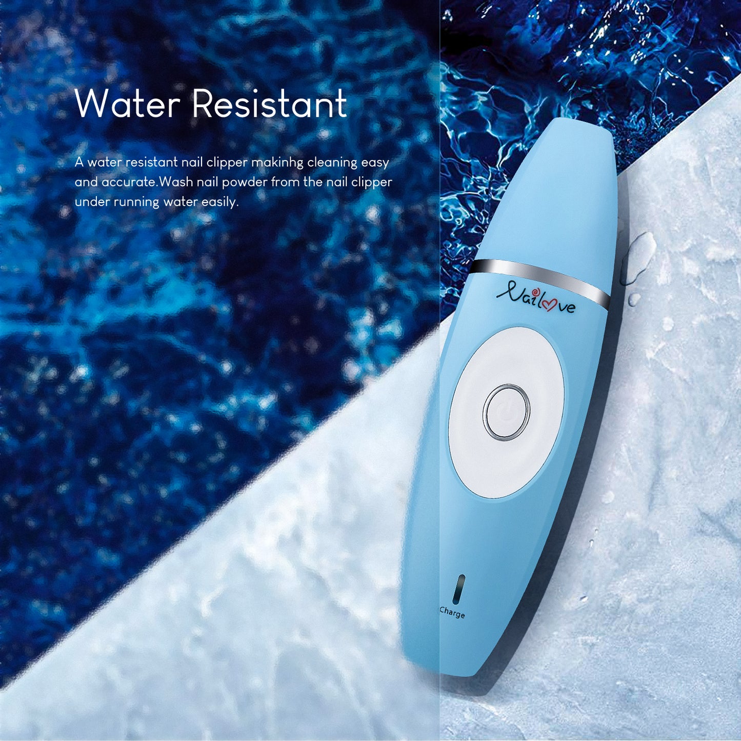 NAILOVE Electric Nail Clippers, Electric Nail Trimmer, Safe Nail File for Fingernails Cut Care USB Charge