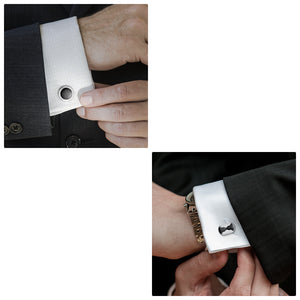 UJOY Cufflinks Shirts Set Business Parts Necktie Pins Bars Cuff Links Box for Men