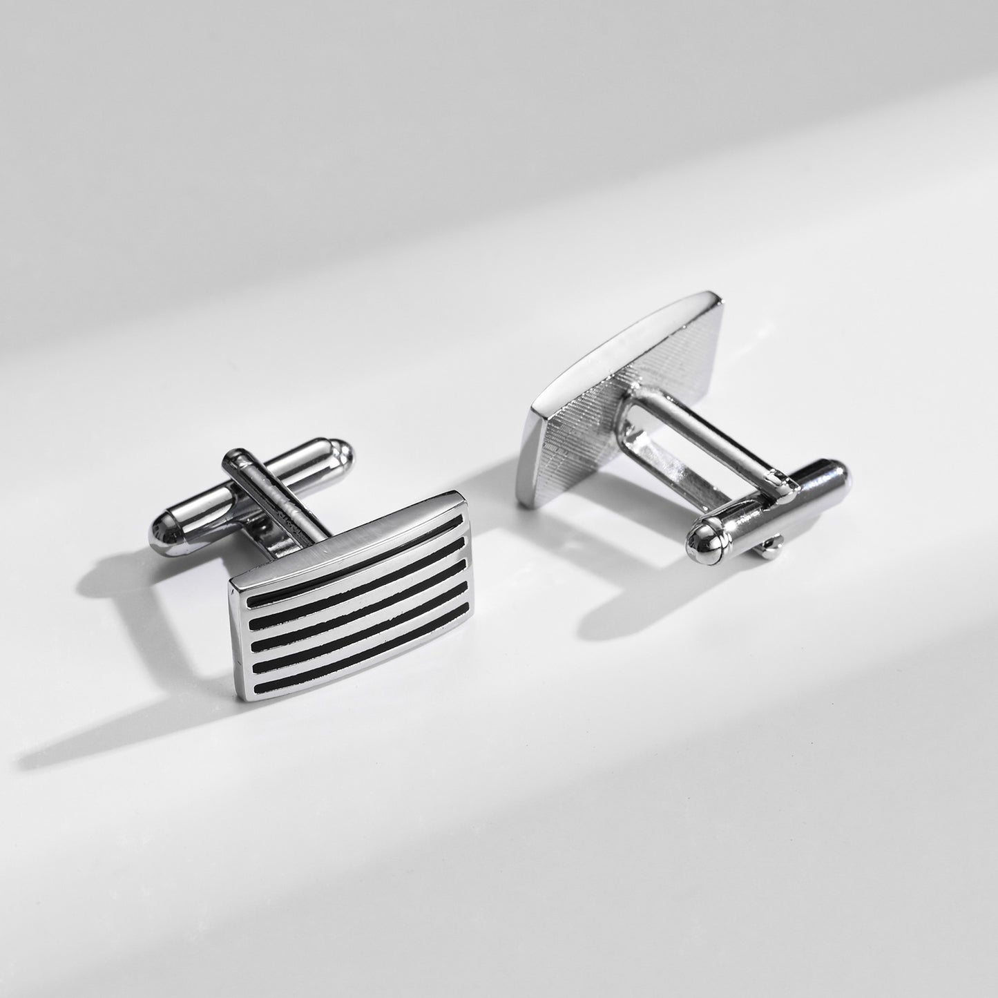 UJOY Tie Clip Shirts Cufflinks Combo Set Business Parts Necktie Pins Bars Cuff Links Box for Men