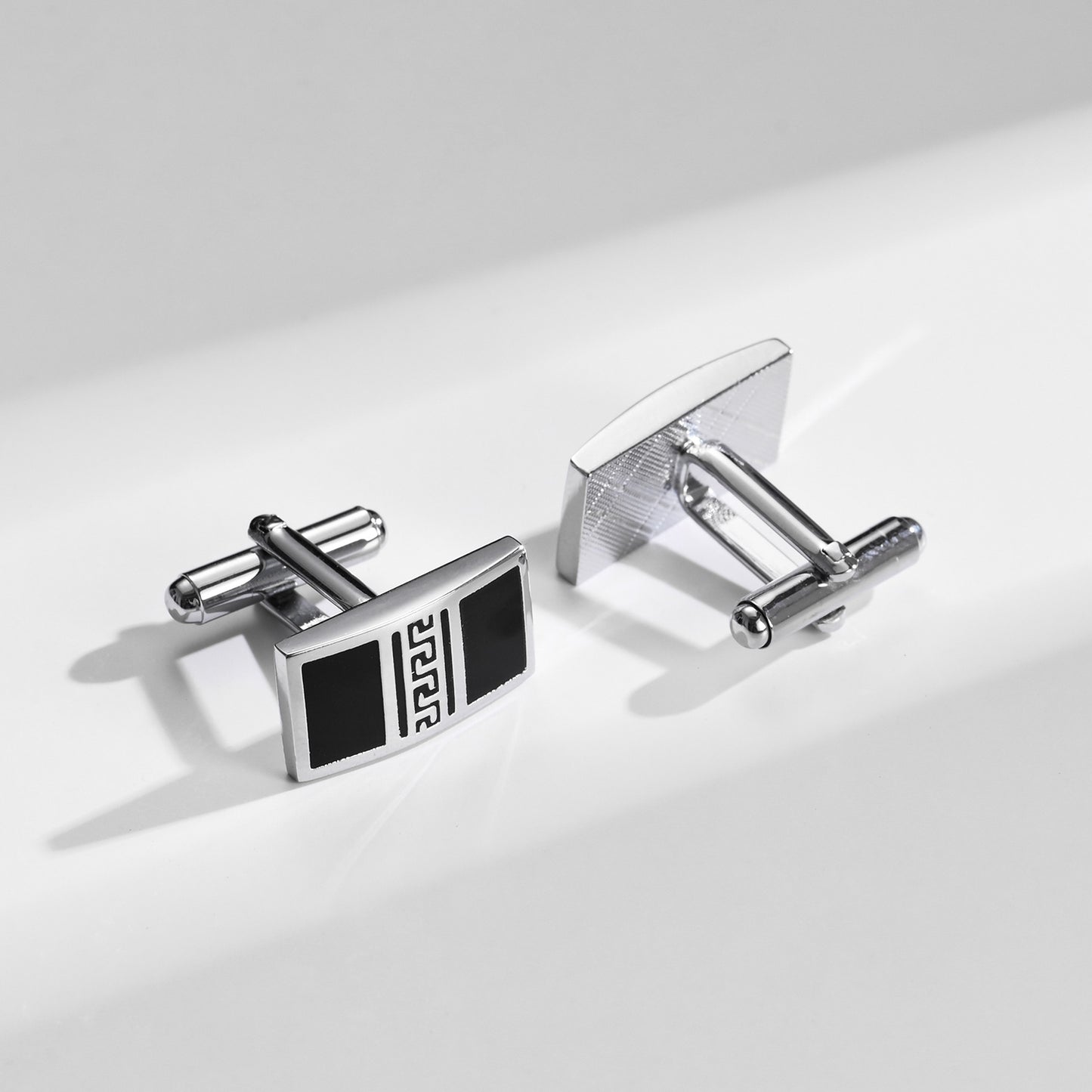 UJOY Tie Clip Shirts Cufflinks Combo Set Business Parts Necktie Pins Bars Cuff Links Box for Men