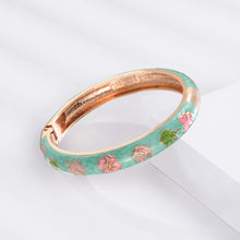 Load image into Gallery viewer, UJOY Designer Indian Style Cloisonne Set of Bracelets Openable Cuff Gift for Women