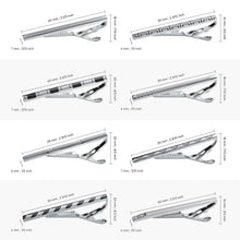 Load image into Gallery viewer, UJOY Tie Clips for Men, 8 Pcs Tie Bars Pinch Clip Set Silver 2.3 Inches Business Shirt Necktie Parts