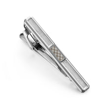 Load image into Gallery viewer, UJOY Skinny Tie Clips Silver Necktie Shirts Bar Pins Box Packed for Men