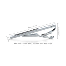 Load image into Gallery viewer, UJOY Skinny Tie Clips Silver Necktie Shirts Bar Pins Box Packed Gift for Men