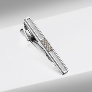 UJOY Skinny Tie Clips Silver Necktie Shirts Bar Pins Box Packed for Men