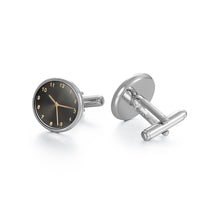 Load image into Gallery viewer, UJOY Men&#39;s Jewelry Clock Design Cufflinks for Tuxedo Shirts for Weddings, Business, Dinner