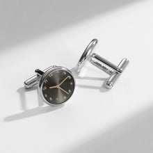 Load image into Gallery viewer, UJOY Men&#39;s Jewelry Clock Design Cufflinks for Tuxedo Shirts for Weddings, Business, Dinner