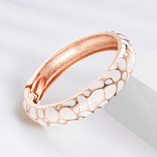 Cargar imagen en el visor de la galería, UJOY Colorful Cloisonne Bracelet Jewelry Enamel Handcraft Gold Spring Hinge