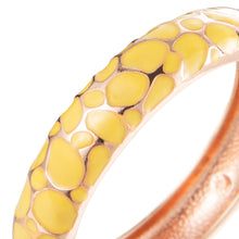 Cargar imagen en el visor de la galería, UJOY Colorful Cloisonne Bracelet Jewelry Enamel Handcraft Gold Spring Hinge